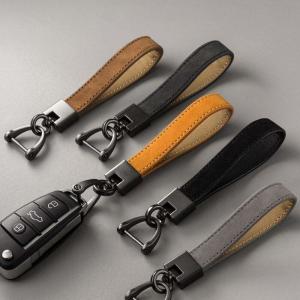 Car Genuine Leather Keychain Custom Handmade Luxury Keyring