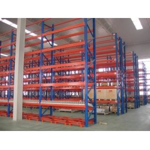 Customized Depth Adjustable Pallet Racking , Selective Steel Pallet Rack Easily