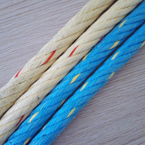Quality 12 - 22mm PP Combination Wire Rope Twisted 6 Strands For Fishing for sale