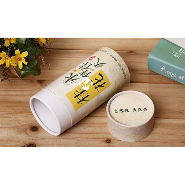 Tea Packaging Paper Cylinder Containers UV Proof Environmental Protection