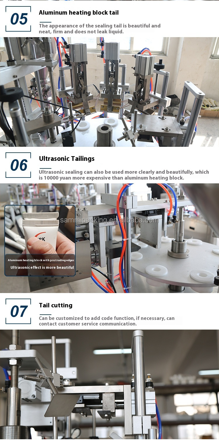 High Speed Automatic Ultrasonic Soft Tube Filling and Sealing Machine Cheap Price Cosmetic Plastic Tube Packaging Solution