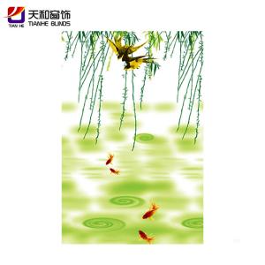 Tissue breathable zebra fabric rolling window curtain