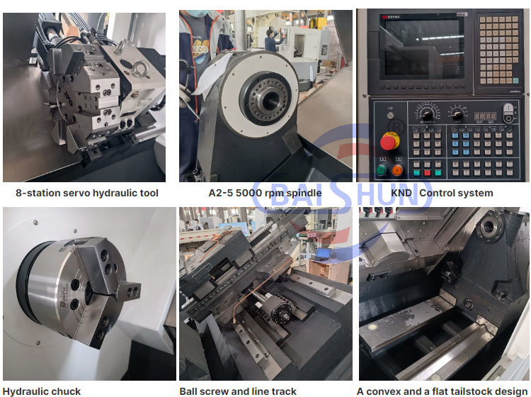 Small Cnc Lathe Slant Bed Machining Center For Metal Working