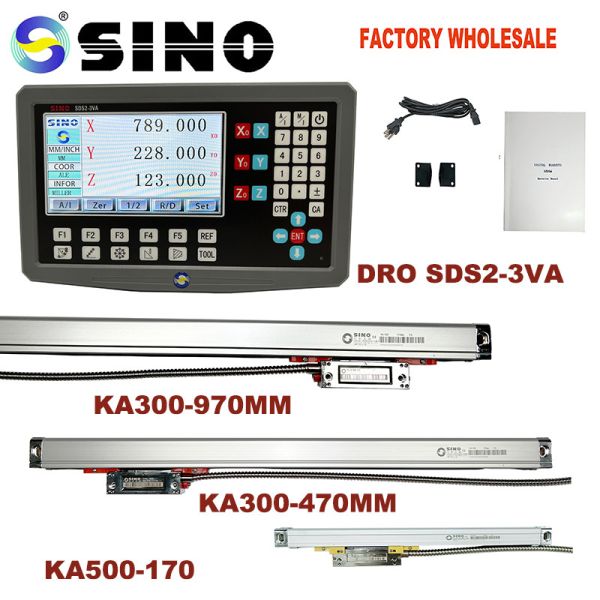 SDS2-3VA SINO Digital Readout System With Glass Linear Scale Measuring Machine