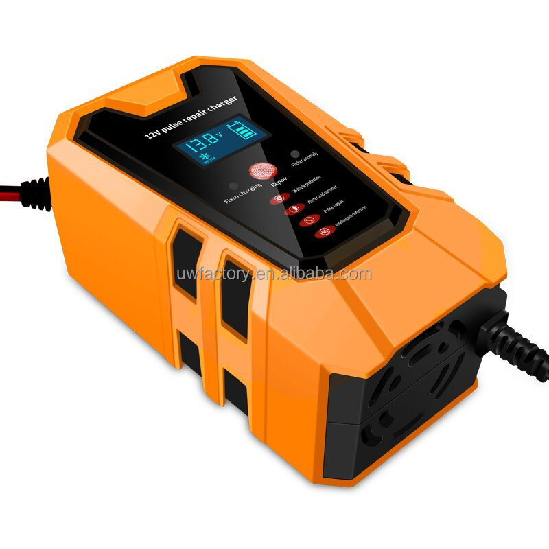 Connector Current Protection Full Automatic 12V/24V 10A 5A Car Battery Charger for Motorcycle Lead Acid Battery Output
