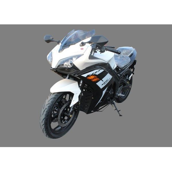 Gas Fuel Cool Cross Sport Motorcycles CGB 150cc Air Cooled Engine White Plastic Body