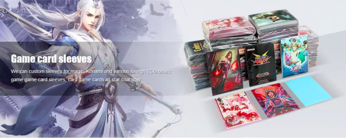 Custom Game Card Sleeves Lightweight And Compact Design , With Collection Value