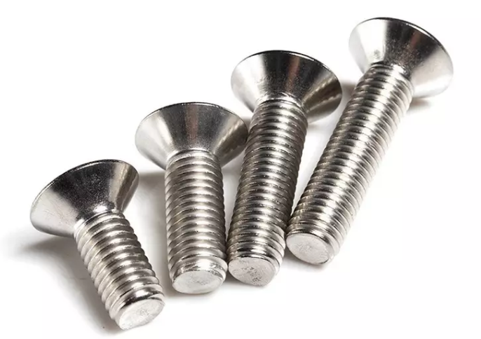 SS304 Small Hexagon Socket Self Tapping Metal Screws Countersunk Head DIN7991