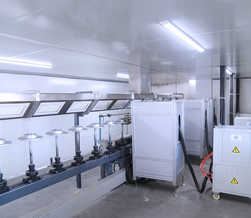Electric Control Dip Coating System Automobile Brake Disc Induction Heating Spray Line