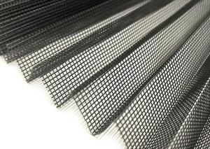 Black Colored Pleated Mosquito Screen 18x16 Mesh 2.4m Width X 10m Long