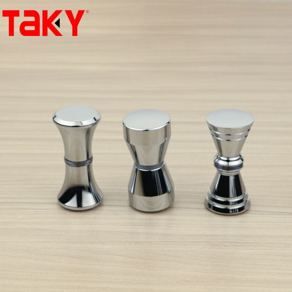 Modern Bathroom Hardware Brass Pull Glass Door Handle And Knob With Customized Design