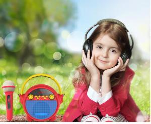 China karaoke speaker,karaoke player ,karaoke for kids ,karaoke with BT,BT speaker ,clock radio ,alarm ,fm radio on sale