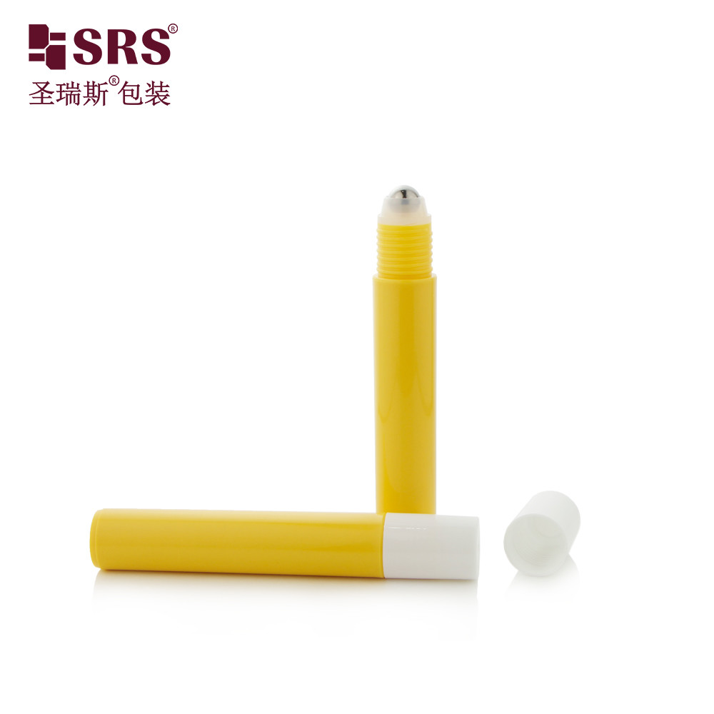 RPP-15ML Round Plastic Injection Custom Color PCR PP Recycled Roller Ball Bottle Massage Eye Serum