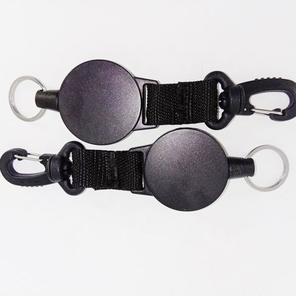 Plastic Scuba Diving Accessories , Swivel Clip Retractable Holder Easy Use