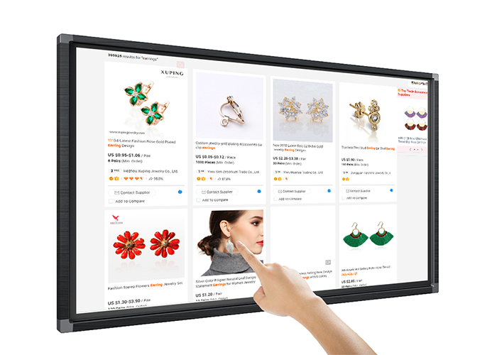 Digital Signage OEM RK3399 Wall Mounted touch screen 500 brightness AC240V VGA