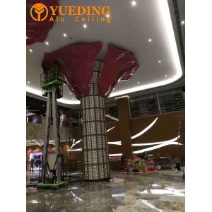 Cylindrical Square Column Aluminum Plate Customized Arc Shaped Hyperbolic Double