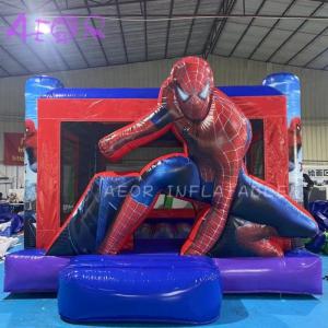 China Playground Spiderman Theme Bounce House Outdoor Children Inflatable Castle wholesale