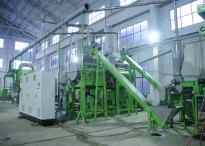 Rubber Tire Grinding Waste Tyre Recycling Equipment With D2 Tire Shredder Blades