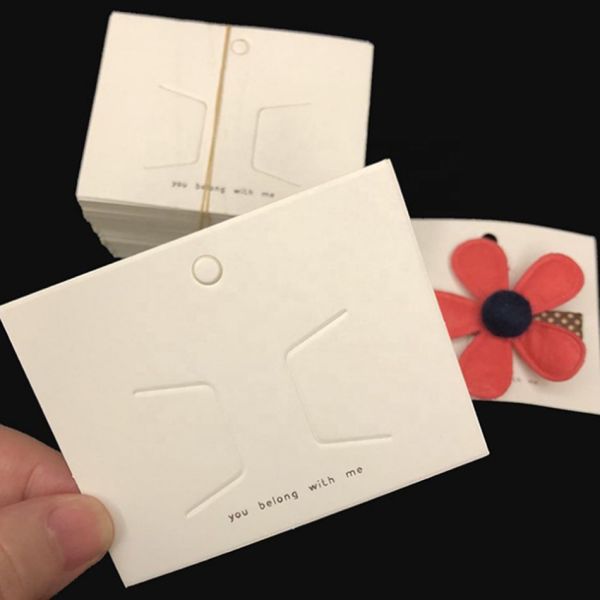 Brief Earring Necklace Jewelry Display Cards Printing Fashion Designs