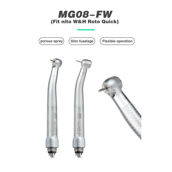 Class II Dental High Speed Handpiece 380000rpm Airotor Handpiece With Led