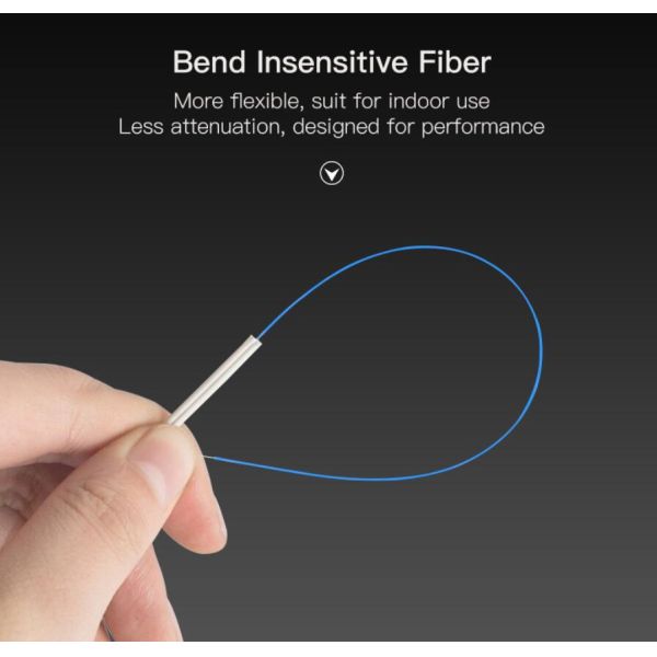 1 Core FTTH Single Mode Indoor Fiber Optic Cable With LSZH Jacket