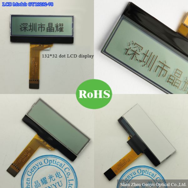 Square Round Programmable Monochrome STN/FSTN 12864 128*64 128X64 Graphic LCD Display with Customizable Backlight Color