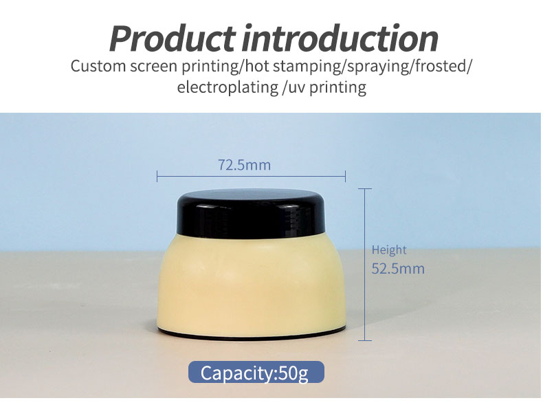 Empty PP Cosmetic Jars Transparent Wide Mouth Plastic Container With Lid
