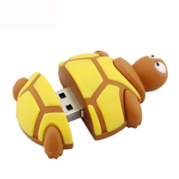 Tortoise Shape Customized USB Flash Disk Rubber Cartoon Pendrive Cute USB Flash Drive