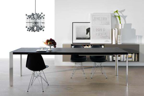 Quality Dining Room Extendable Wooden Table , Folding Trim Rectangle Dining Table for sale