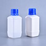 250ml White Square Recycled Chemistry Reagent Bottle HDPE Plastic Lab Bottles