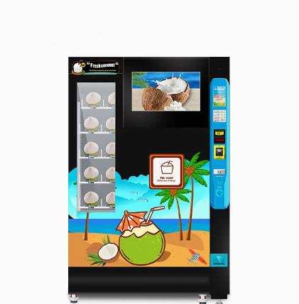 Quality Fresh Coconut Automatic Food Vending Machine Multifunctional Smart Touch Screen for sale