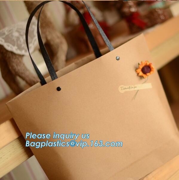 Fashion Custom Printing Luxury Gift Shopping Carrier Paper Bag With Your Own Logo Print,strong twisted handle black leat