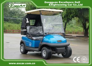 China 2 Person Electric Golf Car With 3.7KW Motor Italy Graziano Axle Blue Color wholesale