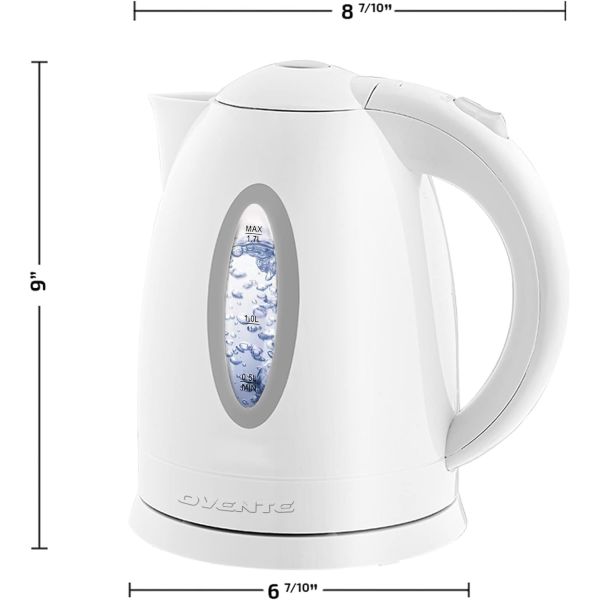 Stylish and Durable Braising Cups Electric Kettle Fire Safety Feature and 2 Included Trendy Colors
