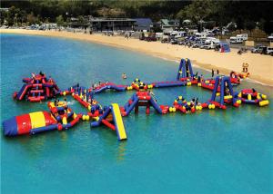 China PVC  Interactive Floating Water Playground , Kids Blow Up Water Park Customized Size on sale