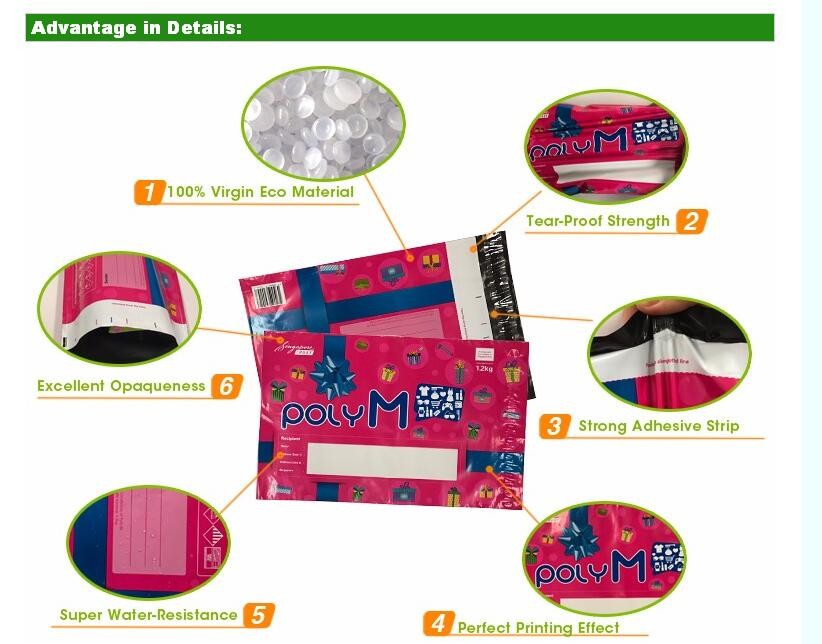 Customized packing list mailing bag&packing list enclosed plastic envelope& clear packing list