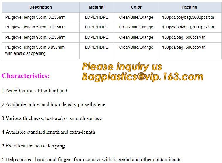 Biodegradable PE gloves Medical PE gloves disposable PE glove,Eco Friendly Disposable Transparent Home Use Pe Gloves