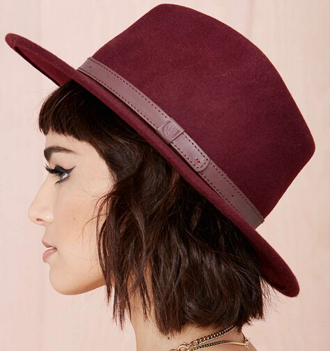 Wine Wool Hat