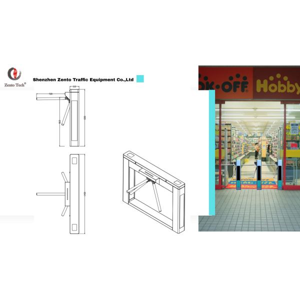 OEM/ODM Slim Profile Swing Gate Turnstile with Face Recognition RFID Card Access Control 1 Million Swings Life