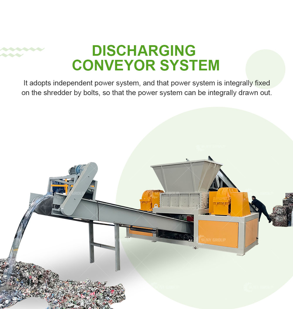 Scrap Tyre Recycling Machine Rubber Tyre Crushing Machine Tyre Shredding Machine
