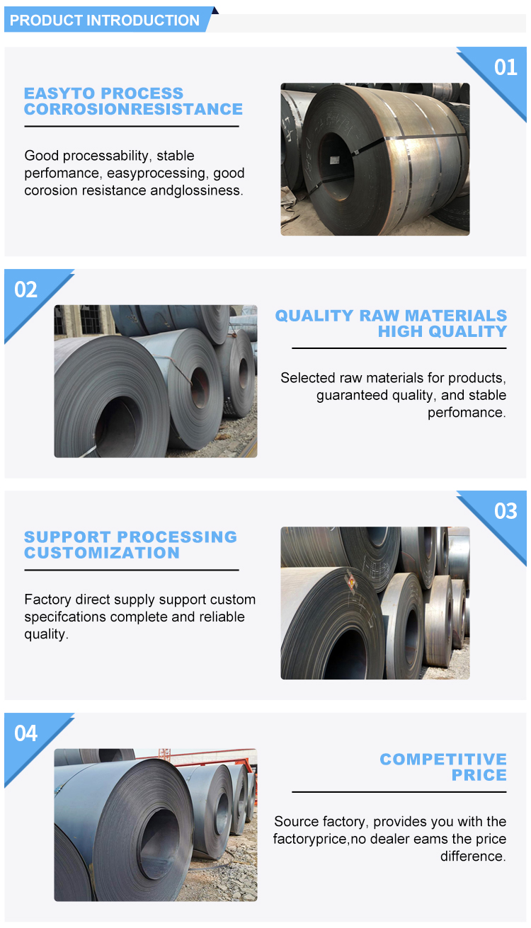 Q195 Q215 Q235 Q255 Q275 Q355 Ss400 carbon steel coil 1200 mm thin cold and thin hot with Decoiling Processing Service