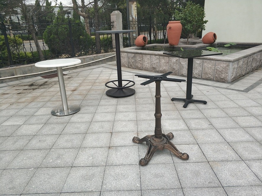 Space Saving Folding Metal Table Legs Cast Iron Coffee Table Base ISO9001