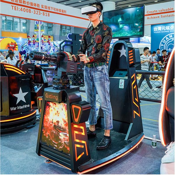 Virtual Reality Gatling Gun Game 9d Vr Shooting Simulator Zombie Arcade Machine