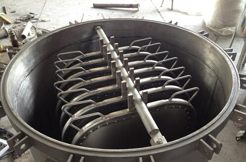 Sus304 Liquid Filter / Vertical Pressure Leaf Filter With Long Life Time