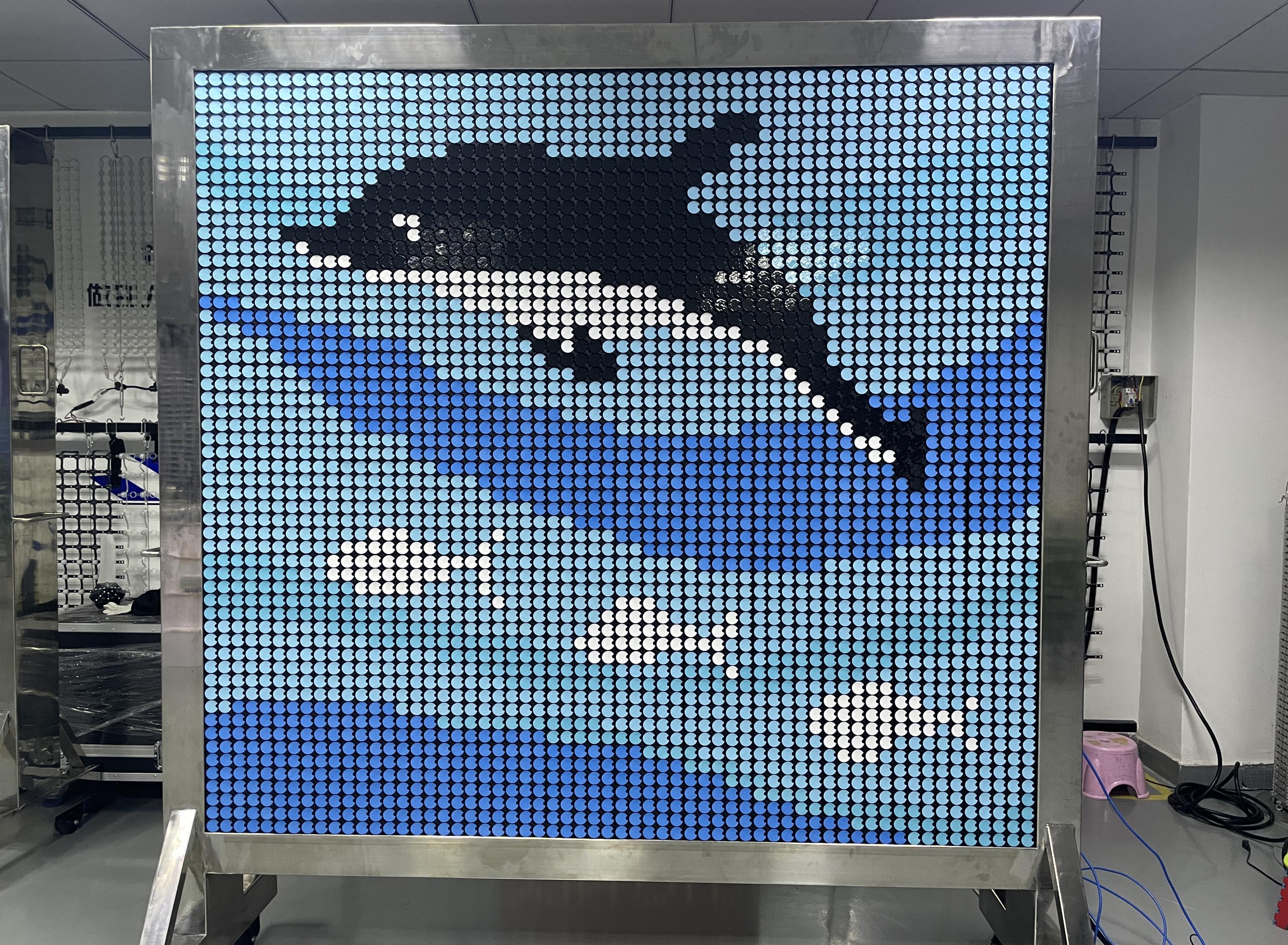Flip Dot LED Matrix Display 8x8 Dot Matrix Flip Chip for Clock Billboard