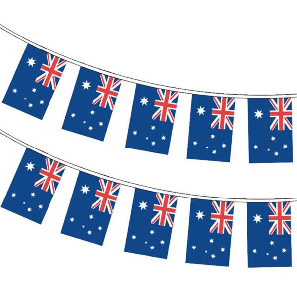 68D / 100D Polyester String Flag 10x15cm Custom Size International String Flags