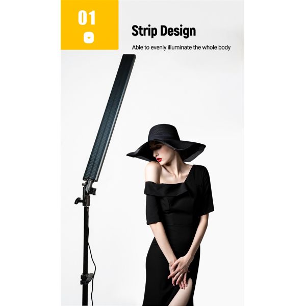20W Stage Lighting Equipment Adjustable Light Stand Kit With Tripod Photography Studio