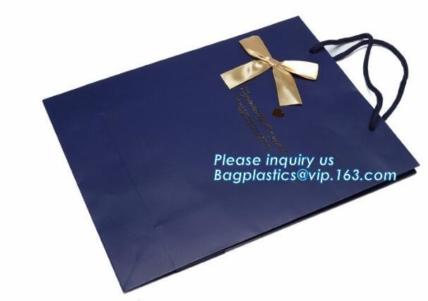 Custom paper bag with handle coated white paper bag printing pattern flower carrier bag,Flower carrier paper bags with d