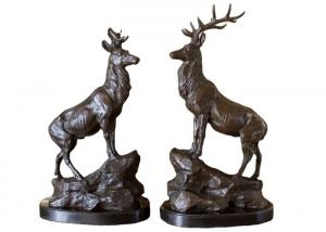 China Life Size Metal Antelope Casting Bronze Deer Sculpture for Indoor or Outdoor wholesale