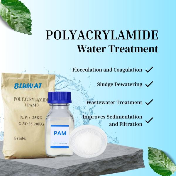 Quality Anionic Cationic Non-ionic Polyacrylamide PAM Polyelectrolyte For Water Tretment Flocculation And Coagulation for sale